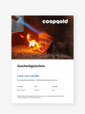 Geschenkgutschein von coopgold Berlin für Schmuckworkshops — Schmuck selber machen und Kurse oder Workshops als Geschenk zu Geburtstag oder Weihnachten.